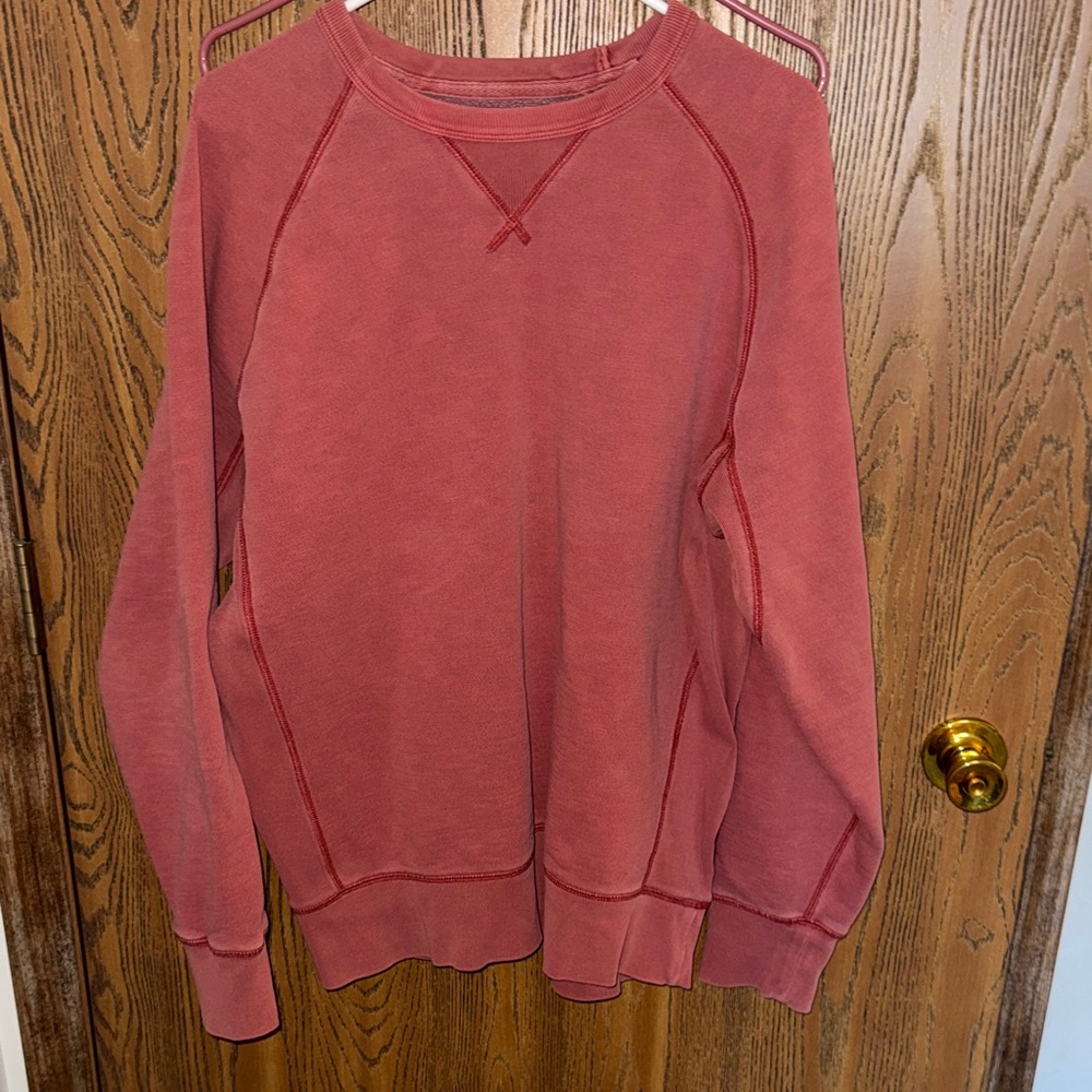 Lived-In Red Crewneck Sweatshirt